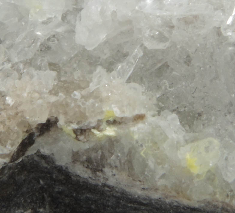 Novacekite on Gypsum from Aldama, Chihuahua, Mexico