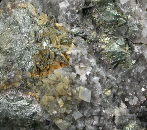 Siegenite with Chalcopyrite and Dolomite from Ellington, Viburnum Trend, Reynolds County, Missouri