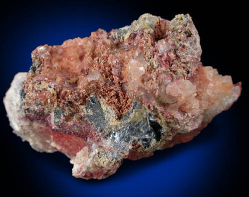 Stibiconite and Quartz on Stibnite from Grosetto, Tuscany, Italy