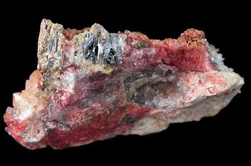 Stibiconite and Quartz on Stibnite from Grosetto, Tuscany, Italy