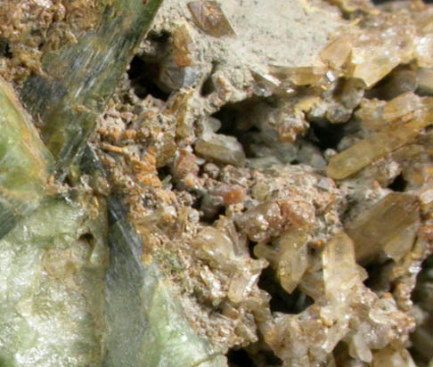 Elbaite Tourmaline, Cookeite, Quartz from Mount Mica Quarry, Paris, Oxford County, Maine (Type Locality for Cookeite)