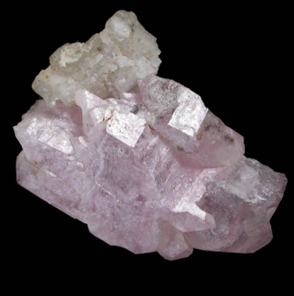 Quartz var. Rose Quartz Crystals from Rose Quartz Locality, Plumbago Mountain, Oxford County, Maine