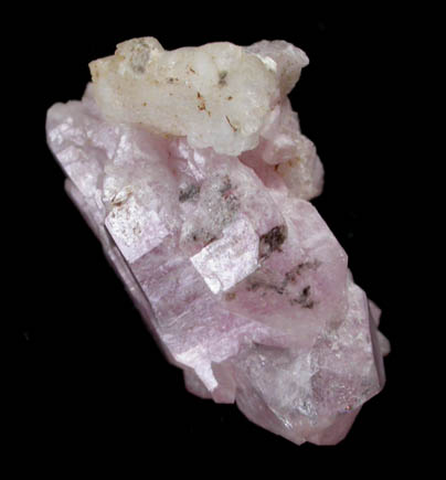 Quartz var. Rose Quartz Crystals from Rose Quartz Locality, Plumbago Mountain, Oxford County, Maine