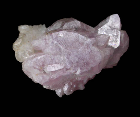 Quartz var. Rose Quartz Crystals from Rose Quartz Locality, Plumbago Mountain, Oxford County, Maine