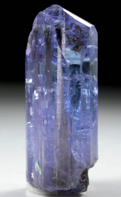 Tanzanite Crystal (Tanzanite = the blue gem variety of Zoisite) from Merelani Hills, western slope of Lelatama Mountains, Arusha Region, Tanzania (Type Locality for Tanzanite)