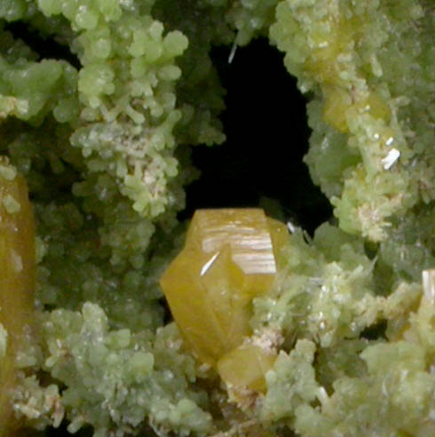 Mimetite and Wulfenite from Mina Ojuela, Mapimi, Durango, Mexico