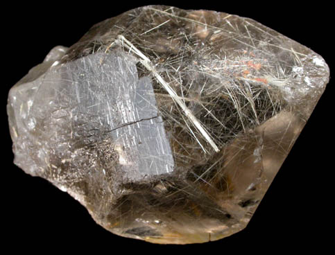 Quartz with Rutile inclusions (rutilated quartz) from Nolan Creek, Brooks Range, Alaska