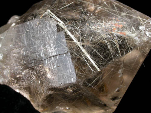 Quartz with Rutile inclusions (rutilated quartz) from Nolan Creek, Brooks Range, Alaska