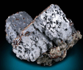 Sphalerite on Galena from Tri-State Lead-Zinc Mining District, near Treece, Cherokee County, Kansas