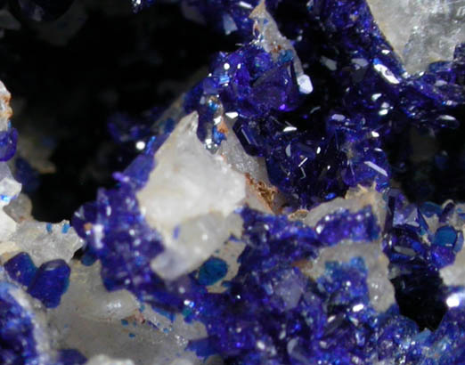 Azurite and Malachite on Quartz from Durango, Mexico