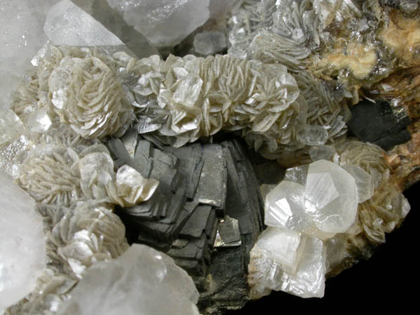 Calcite, Siderite, Pyrite from Cavnic Mine (Kapnikbanya), Maramures, Romania