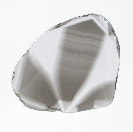 Diamond (0.34 carat polished slice with sector-zoned inclusions) from Zimbabwe