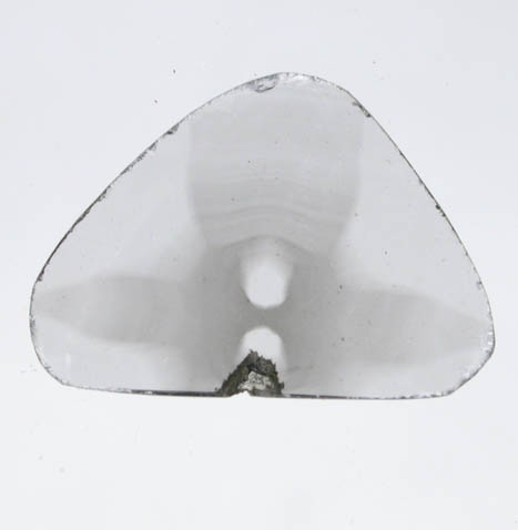 Diamond (0.23 carat polished slice with sector-zoned inclusions) from Zimbabwe