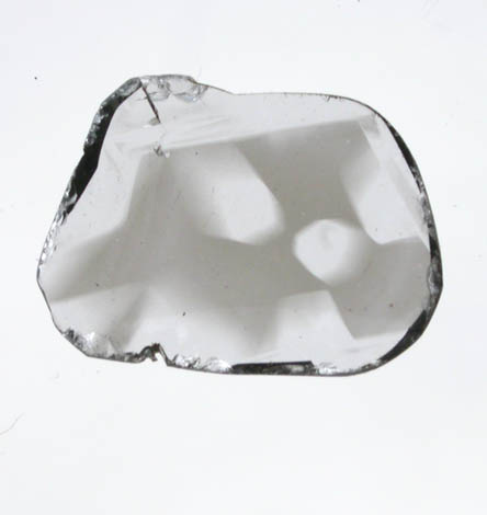 Diamond (0.20 carat polished slice with sector-zoned inclusions) from Zimbabwe