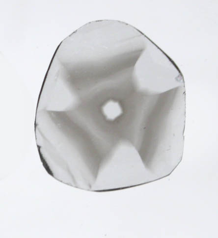 Diamond (0.10 carat polished slice with sector-zoned inclusions) from Zimbabwe