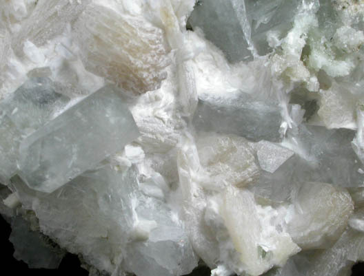 Apophyllite, Stilbite, Laumontite from Upper New Street Quarry, Paterson, Passaic County, New Jersey