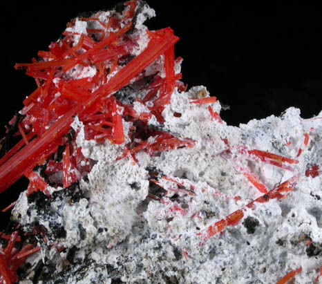 Crocoite and Gibbsite from Adelaide Mine, Dundas, Tasmania, Australia