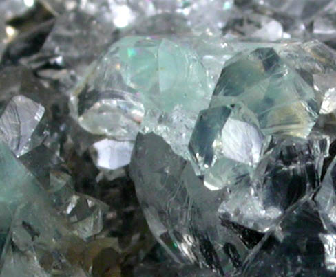 Quartz with green phantom inclusions from Hardshell Mine, Santa Cruz County, Arizona