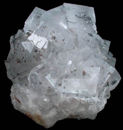 Fluorite with Pyrite from Jaimina Mine, Caravia District, Asturias, Spain