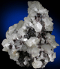 Calcite on Sphalerite and Quartz from Shuikoushan Mine, Hunan Province, China