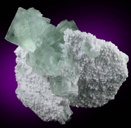 Fluorite with Quartz from Shangbao Mine, Leiyang, Hunan, China