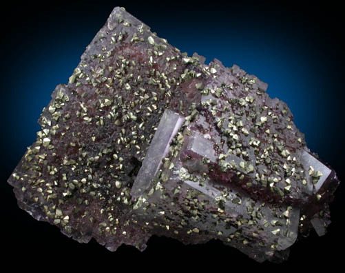 Fluorite with Chalcopyrite from Denton Mine, Harris Creek District, Hardin County, Illinois