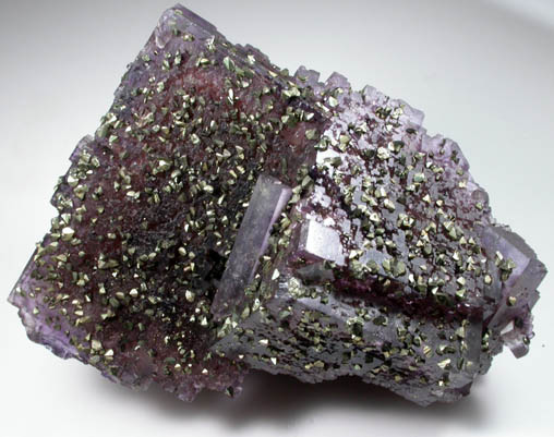 Fluorite with Chalcopyrite from Denton Mine, Harris Creek District, Hardin County, Illinois