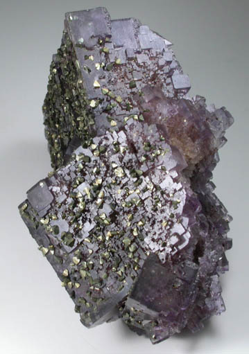 Fluorite with Chalcopyrite from Denton Mine, Harris Creek District, Hardin County, Illinois