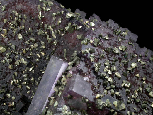Fluorite with Chalcopyrite from Denton Mine, Harris Creek District, Hardin County, Illinois