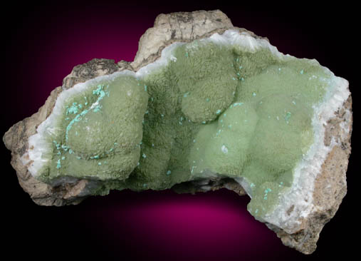 Hemimorphite with Aurichalcite from Santa Eulalia District, Aquiles Serdán, Chihuahua, Mexico