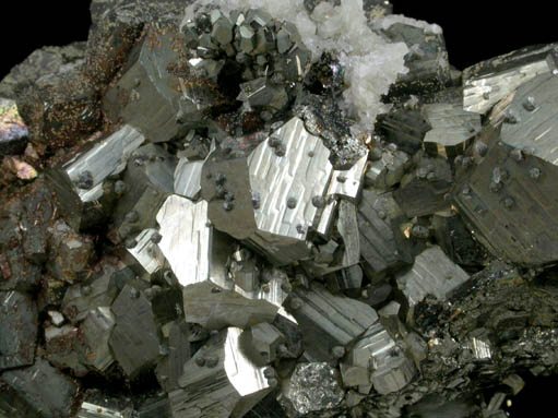 Pyrite with Calcite from Concepcin del Oro, Zacatecas, Mexico