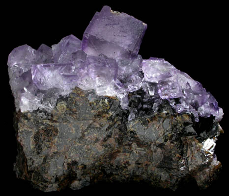 Fluorite on Sphalerite from Elmwood Mine, Carthage, Smith County, Tennessee