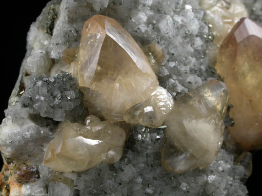 Calcite on Dolomite with Pyrite from Nanisivik Mine, Baffin Island, Nunavut, Canada