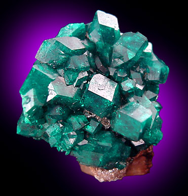 Dioptase from Altyn-Tyube, 66 km east of Karagandy, Karaganda Oblast', Kazakhstan (Type Locality for Dioptase)