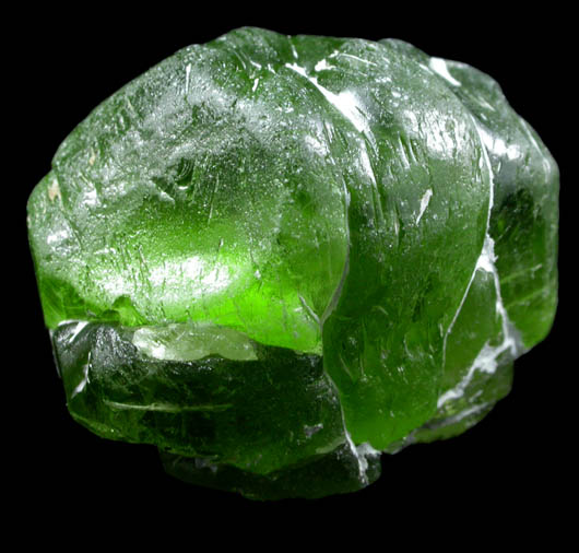 Forsterite var. Peridot (gem-grade crystal) from Suppat, Naran-Kagan Valley, Kohistan District, Khyber Pakhtunkhwa (North-West Frontier Province), Pakistan