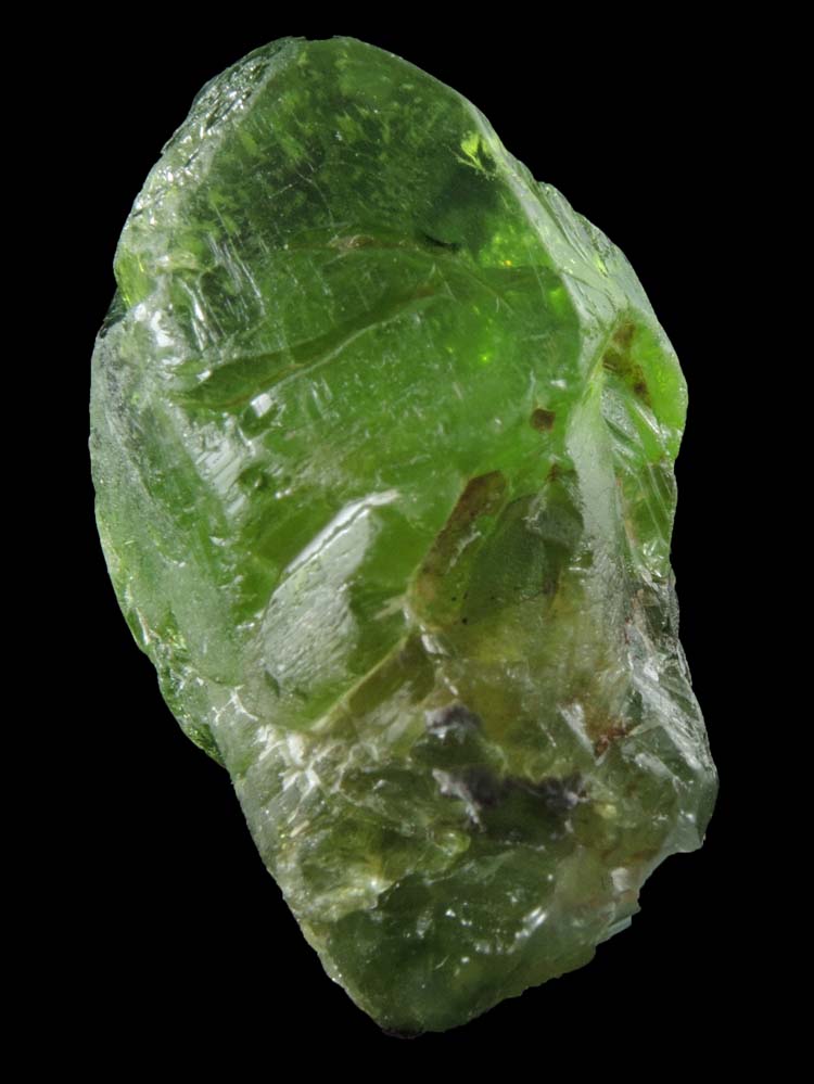 Forsterite var. Peridot (gem-grade crystal) from Suppat, Naran-Kagan Valley, Kohistan District, Khyber Pakhtunkhwa (North-West Frontier Province), Pakistan