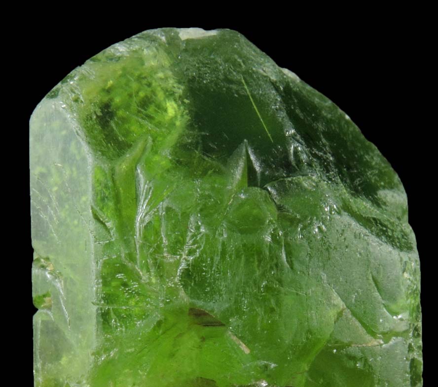Forsterite var. Peridot (gem-grade crystal) from Suppat, Naran-Kagan Valley, Kohistan District, Khyber Pakhtunkhwa (North-West Frontier Province), Pakistan