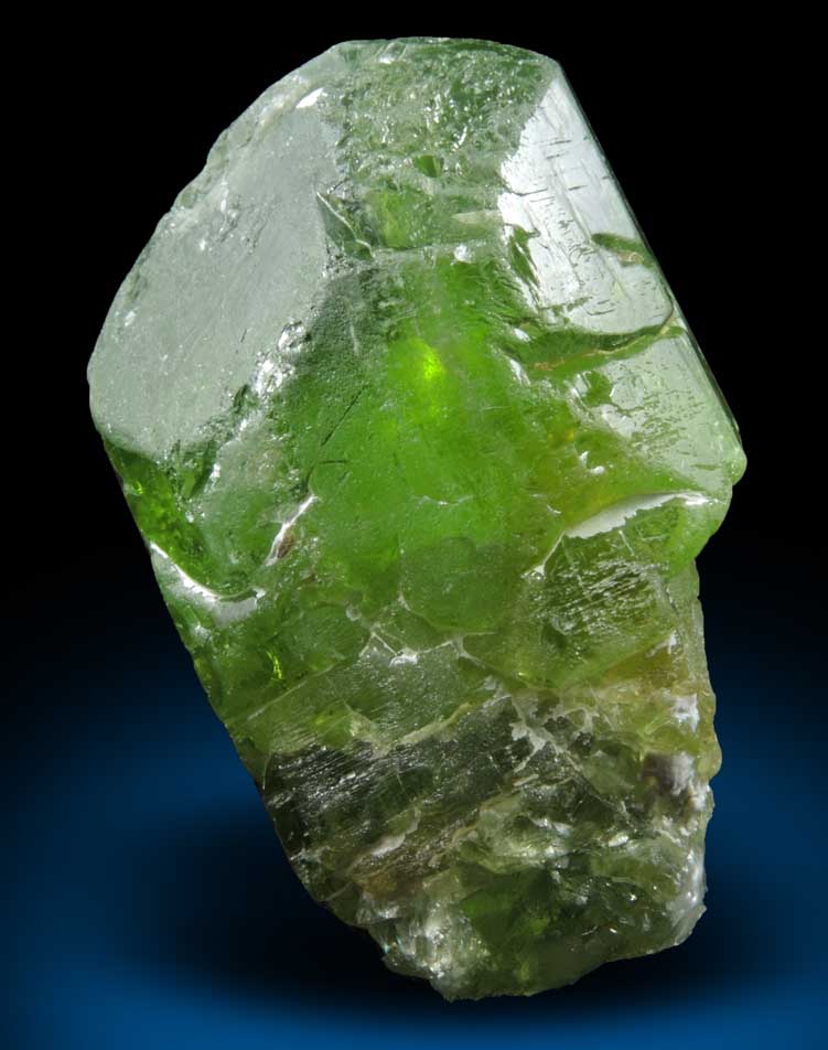 Forsterite var. Peridot (gem-grade crystal) from Suppat, Naran-Kagan Valley, Kohistan District, Khyber Pakhtunkhwa (North-West Frontier Province), Pakistan