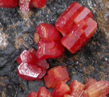 Vanadinite, Aragonite, Calcite from Old Yuma Mine, west of Tucson, Pima County, Arizona