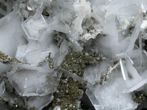 Calcite with Pyrite from Guanajuato, Mexico