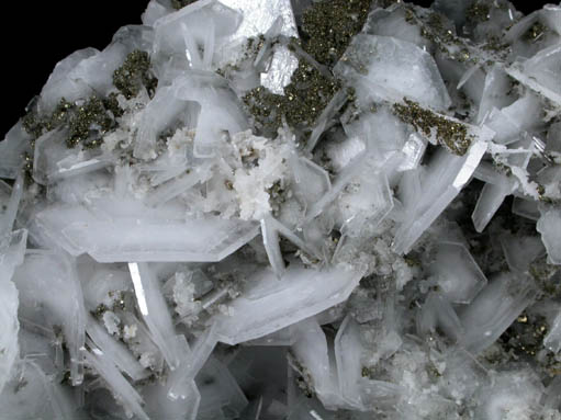 Calcite with Pyrite from Guanajuato, Mexico