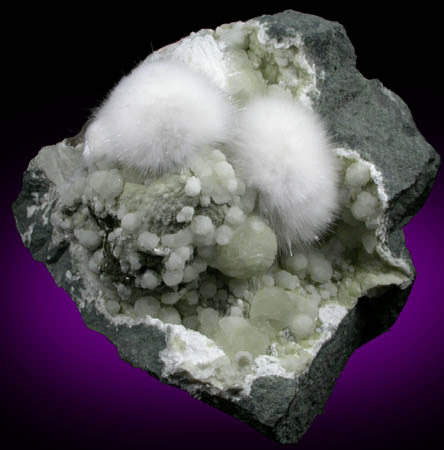 Okenite and Gyrolite from Bombay Quarry, Mumbai (Bombay), Maharastra, India