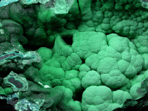 Malachite over Chrysocolla from Katanga Copperbelt, Democratic Republic of the Congo