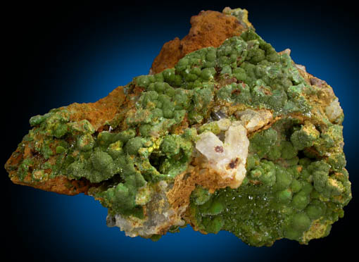 Chlorargyrite var. Embolite on Limonite from Broken Hill, New South Wales, Australia