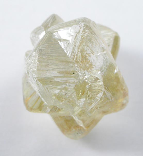 Diamond (4.50 carat intersecting yellow macles, twinned crystals including Star-of-David Twin) from Northern Cape Province, South Africa