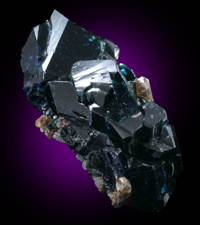 Lazulite with Quartz from Rapid Creek, 70 km northwest of Aklavik, Yukon, Canada