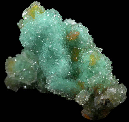 Quartz over Willemite and Wulfenite from Tiger District, Pinal County, Arizona
