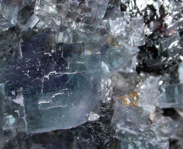 Fluorite on Sphalerite from Minerva #1 Mine, Cave-in-Rock District, Hardin County, Illinois
