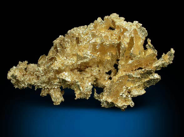 Gold (crystallized) from Mockingbird Mine, Mariposa County, California