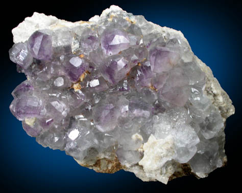 Fluorite (rare tetrahexahedral crystal form) from Mex-Tex Mine, Hansonburg District, 8.5 km south of Bingham, Socorro County, New Mexico